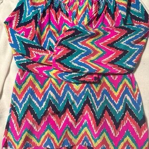 Lilly Pulitzer Multicolor Zigzag Blouse